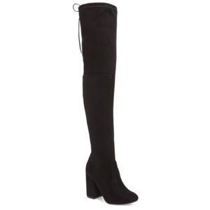 Steve Madden Norri OTK Black suede boots