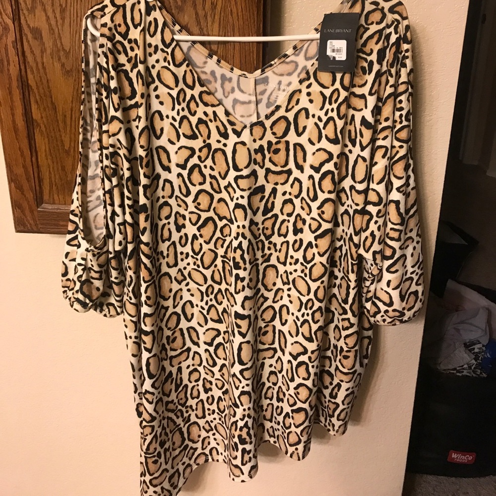 Lane Bryant Simply Chic Leopard Tunic NWT $25.00