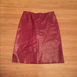 Leather 💯 Calvin Klein skirt