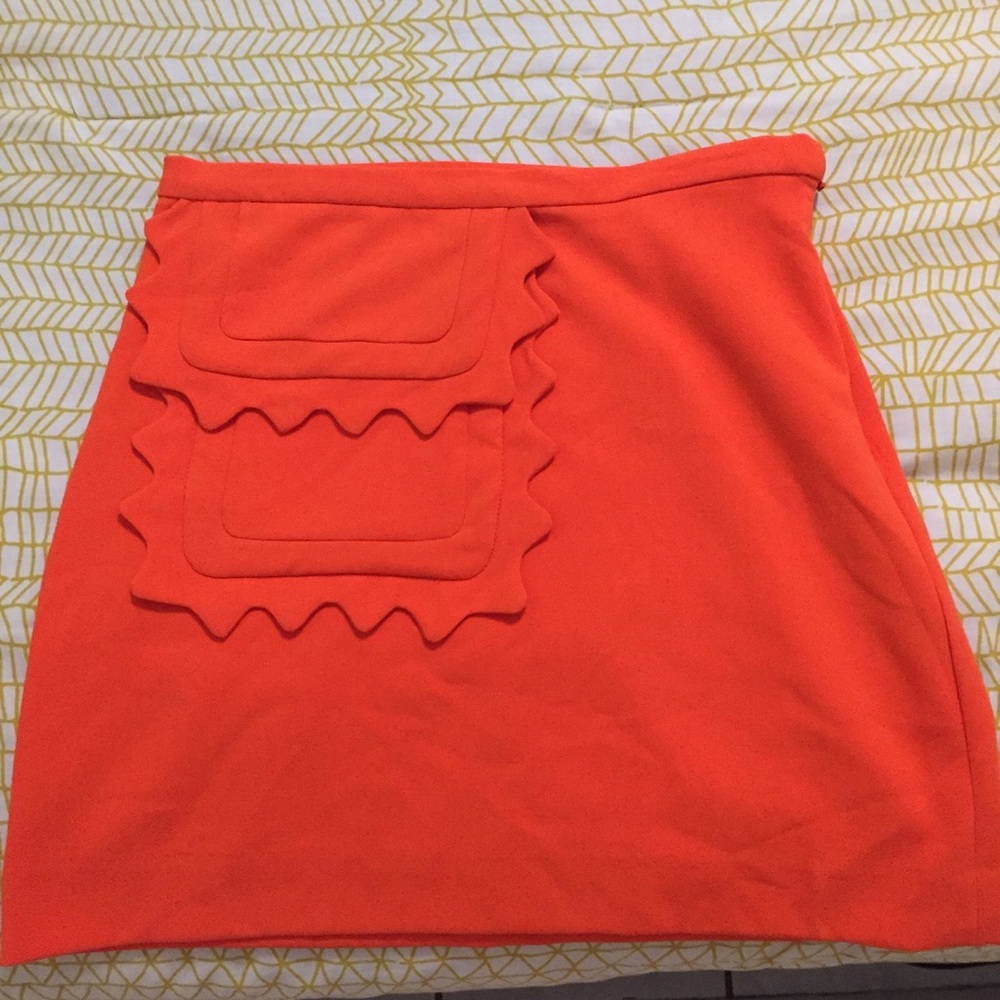 Victoria Beckham Orange skirt