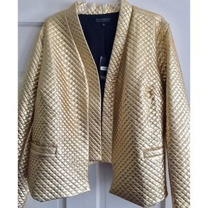 Eloquii Jackets & Coats - Quilted Metallic Blazer Eloquii Jackets & Coats - Quilted Metallic Blazer