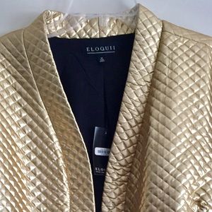 Eloquii Jackets & Coats - Quilted Metallic Blazer Eloquii Jackets & Coats - Quilted Metallic Blazer