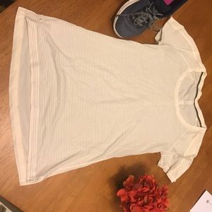 Lululemon white silverscent shirt