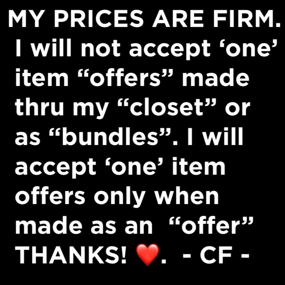 Prices are firm.