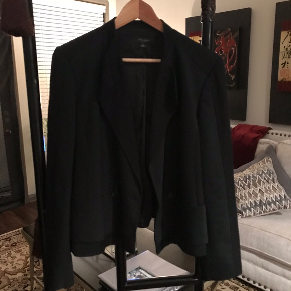 Black 2 Texture Ann Taylor blazer
