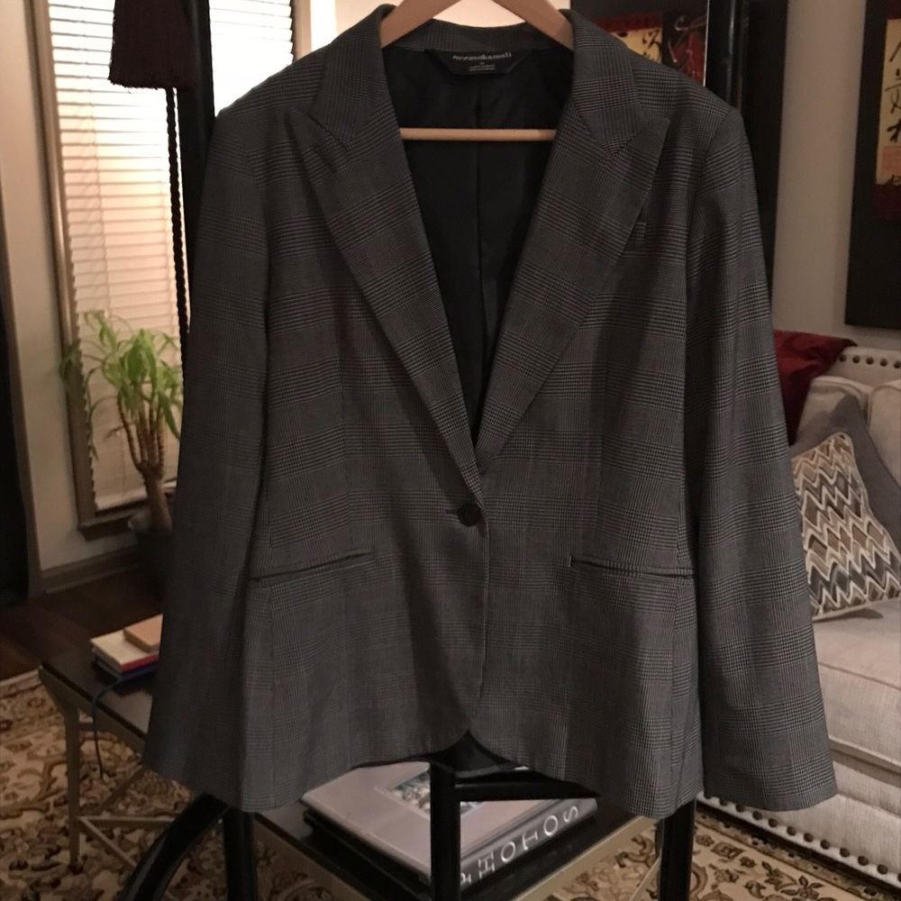 Houndstooth blazer