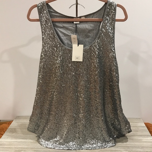 GAP Tops - 🌟Host Pick🌟 GAP Women's Sequin Scoop Tank XL