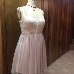 Nude, Lace and Tulle Dress