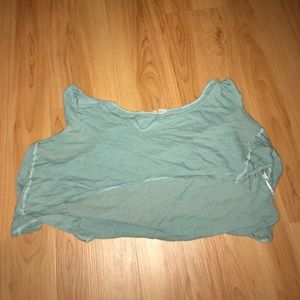 Urban Outfitters Super Crop Teal Top