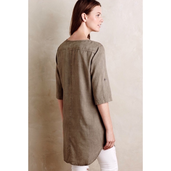SOLD Anthropologie Cloth & Stone Split Neck Tunic - Picture 2 of 8
