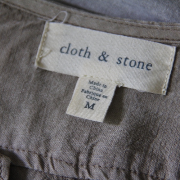 SOLD Anthropologie Cloth & Stone Split Neck Tunic - Picture 7 of 8