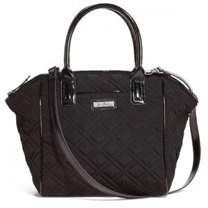 Vera Bradley Trimmed Satchel in Classic Black Vera Bradley Trimmed Satchel in Classic Black