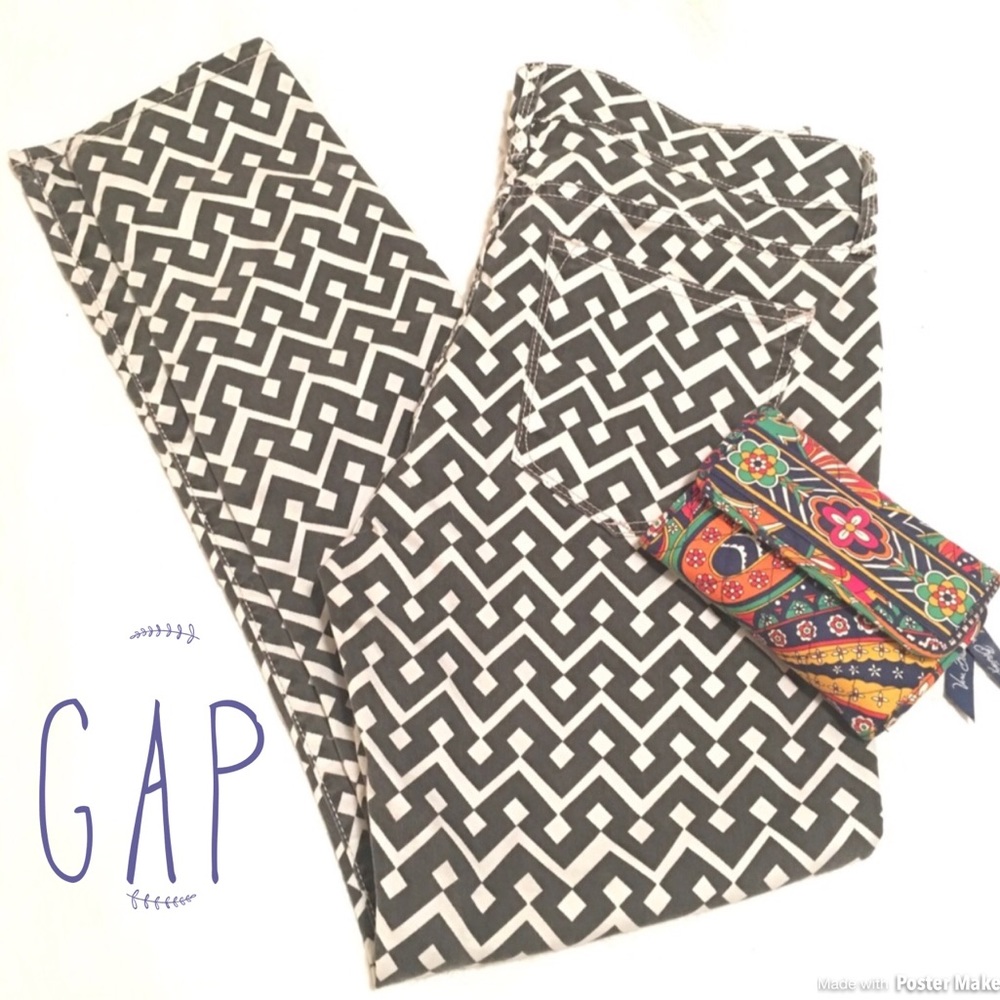 NWOT Dark Gray Patterned Gap Jeggings