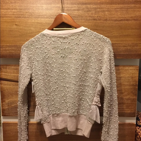 Zip up Ruffle Sweater - Picture 3 of 3