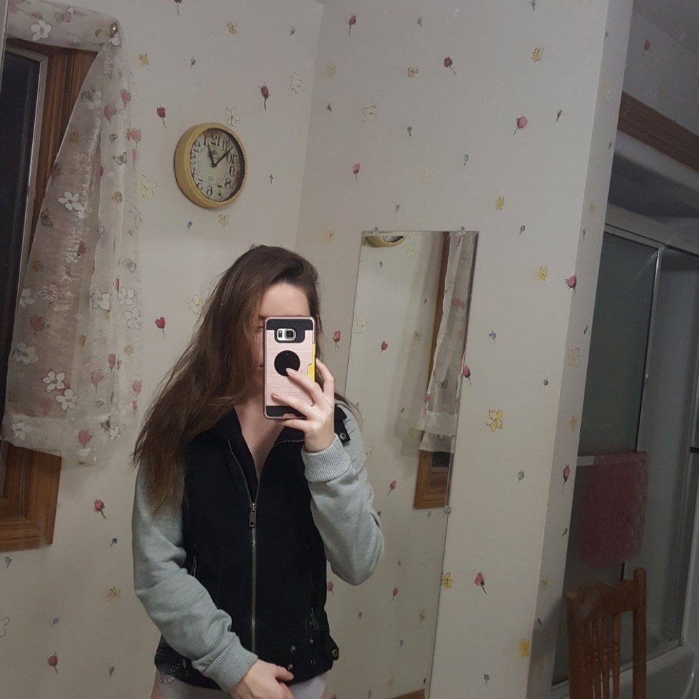 Black and grey jacket