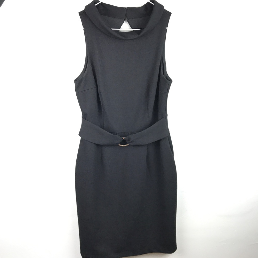 White House Black Market black backless dress