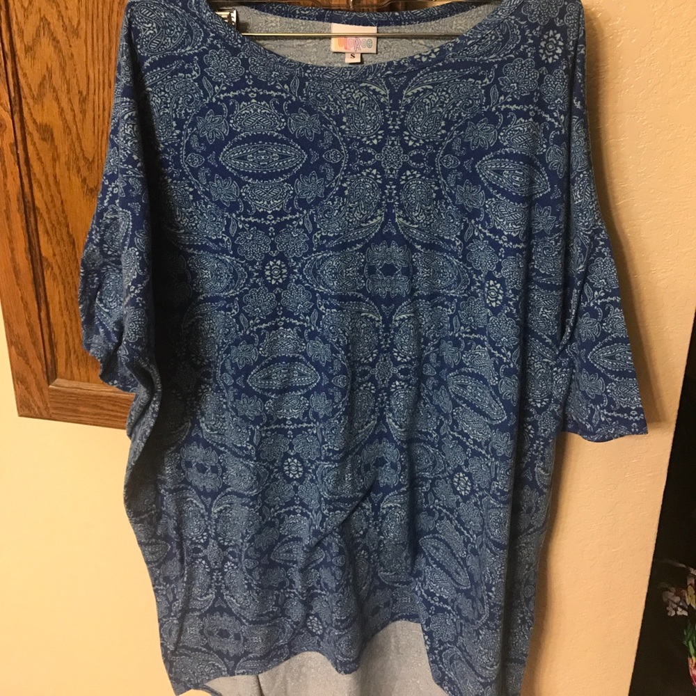 Lularoe Irma Small gently used. Blue
