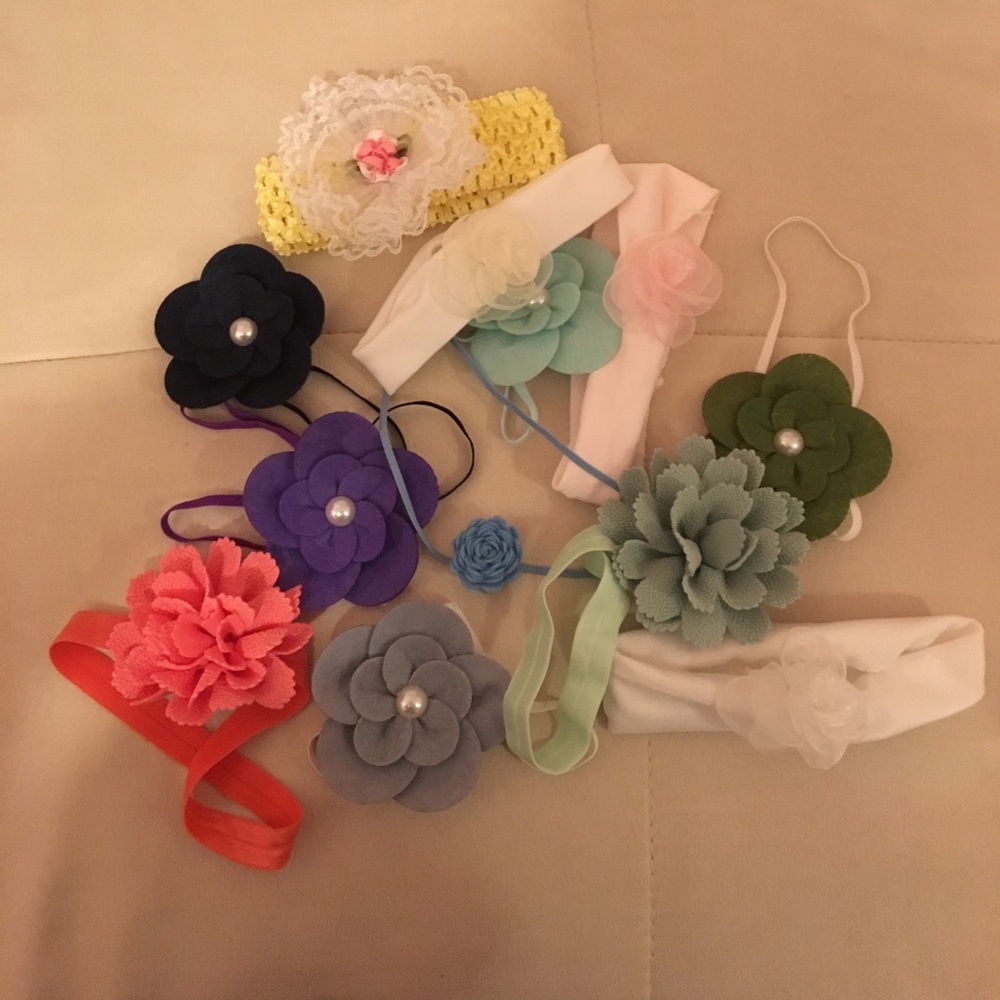 Bundle of baby headbands