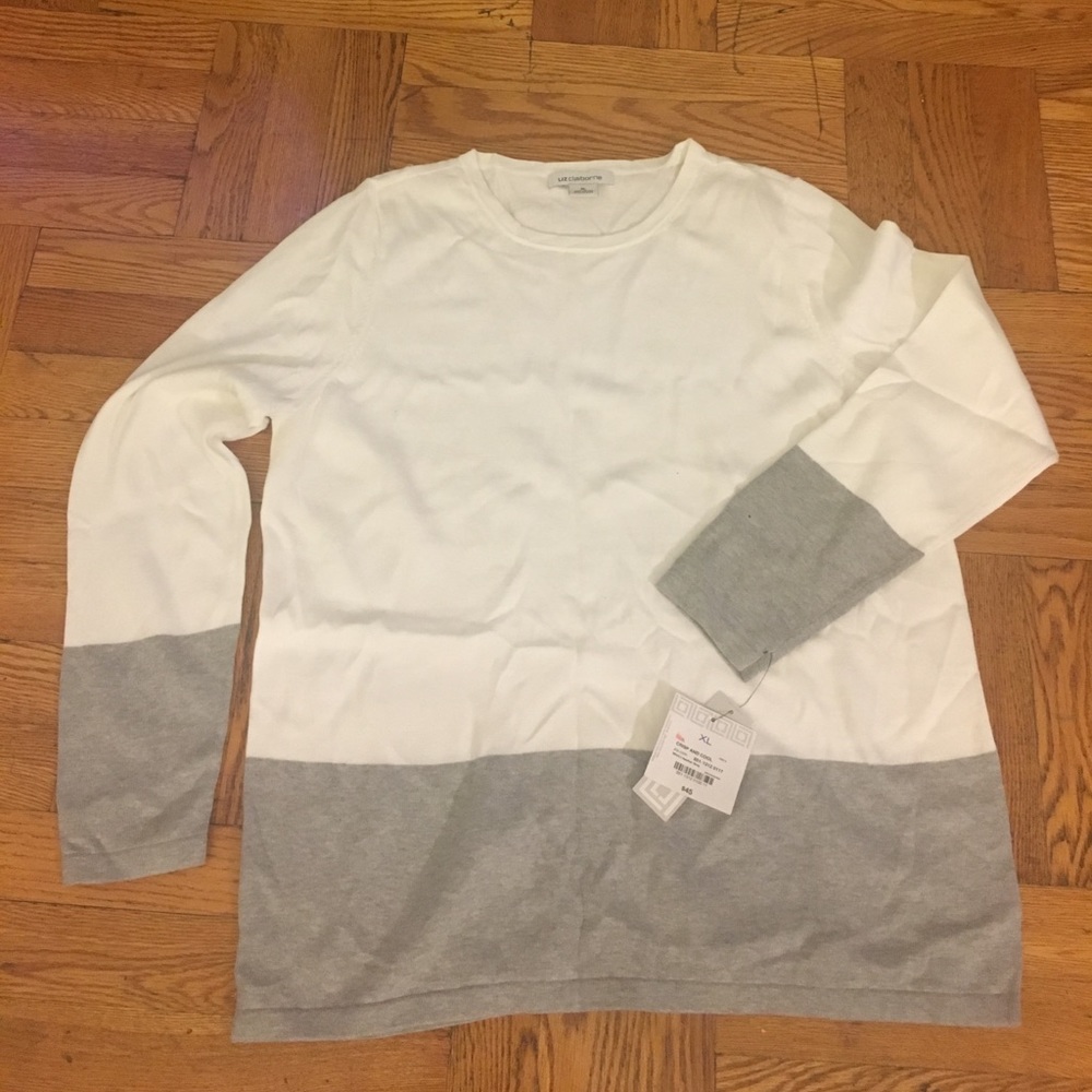White and Grey Sweater