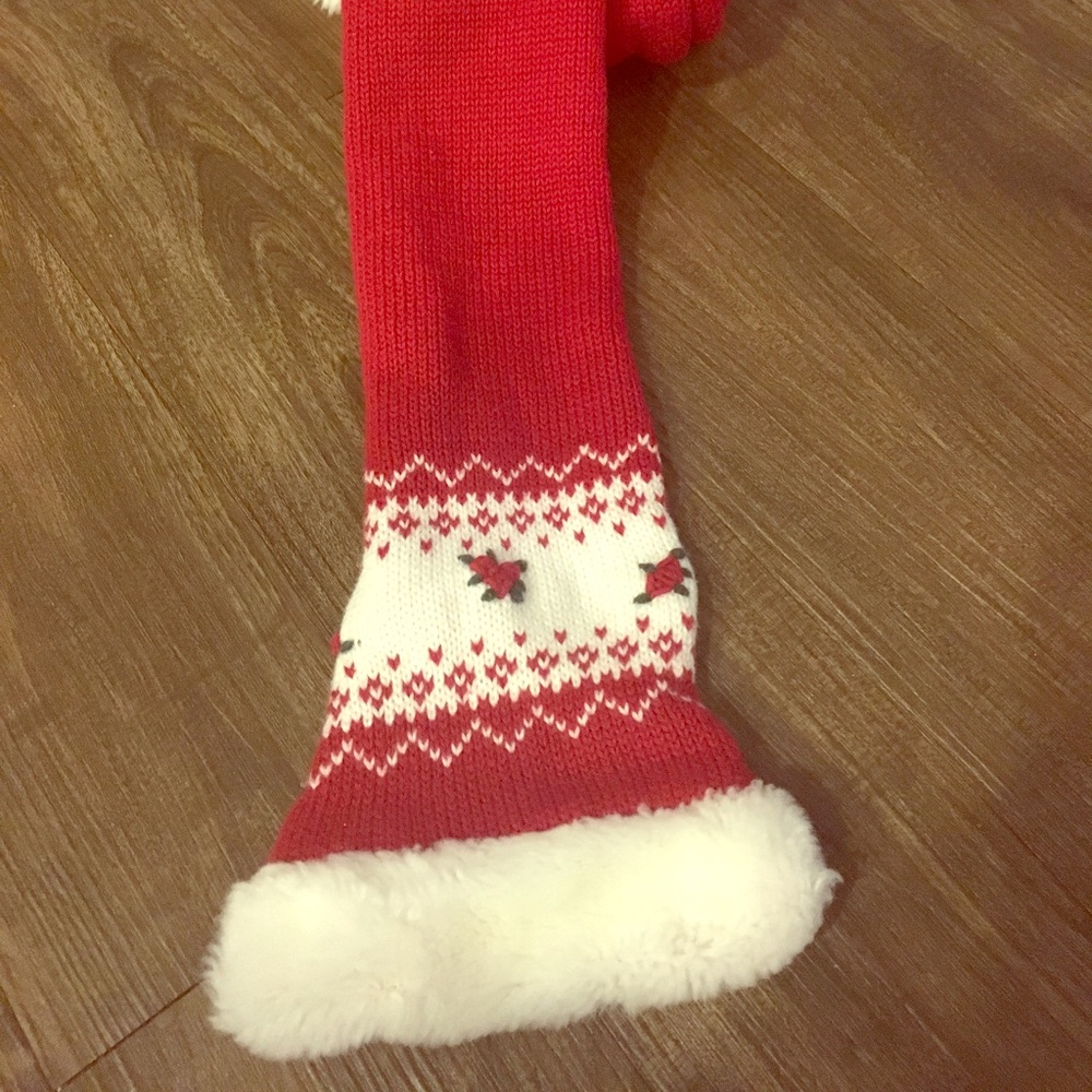 Christmas/winter red scarf