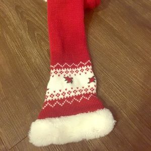 Christmas/winter red scarf