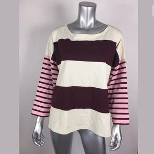 J. Crew striped top oversized shirt XL