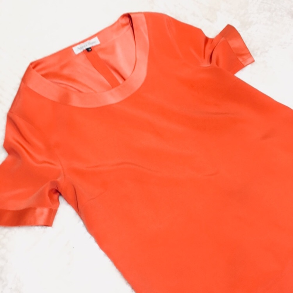 Ana v. Braun Orange Blouse
