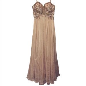 Designer formal/prom/pageant A-line gown