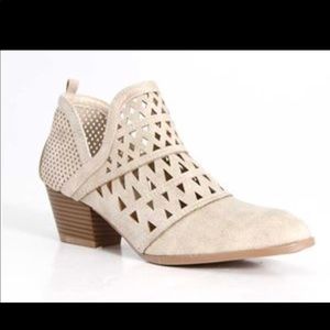 Cutout Stone Booties