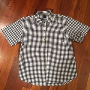 Mini Boden short sleeve button down shirt