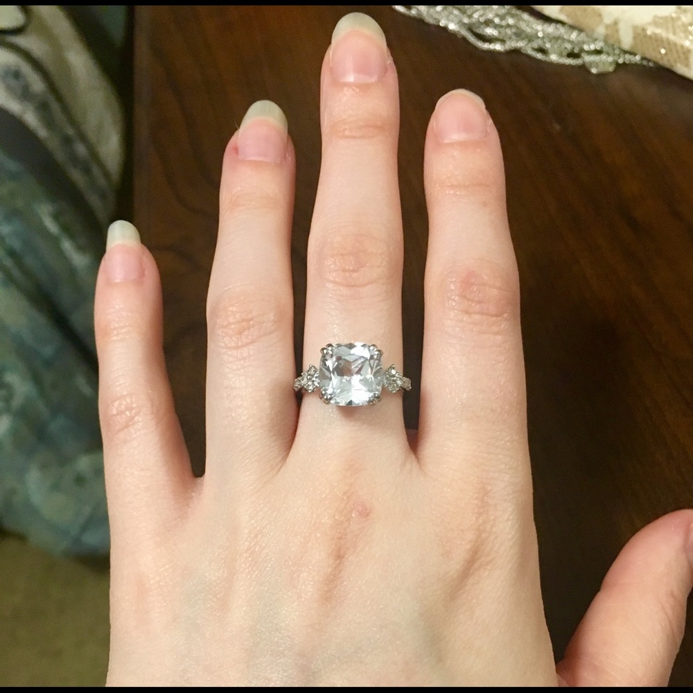 💎Costume jewelry diamond engagement ring 💎
