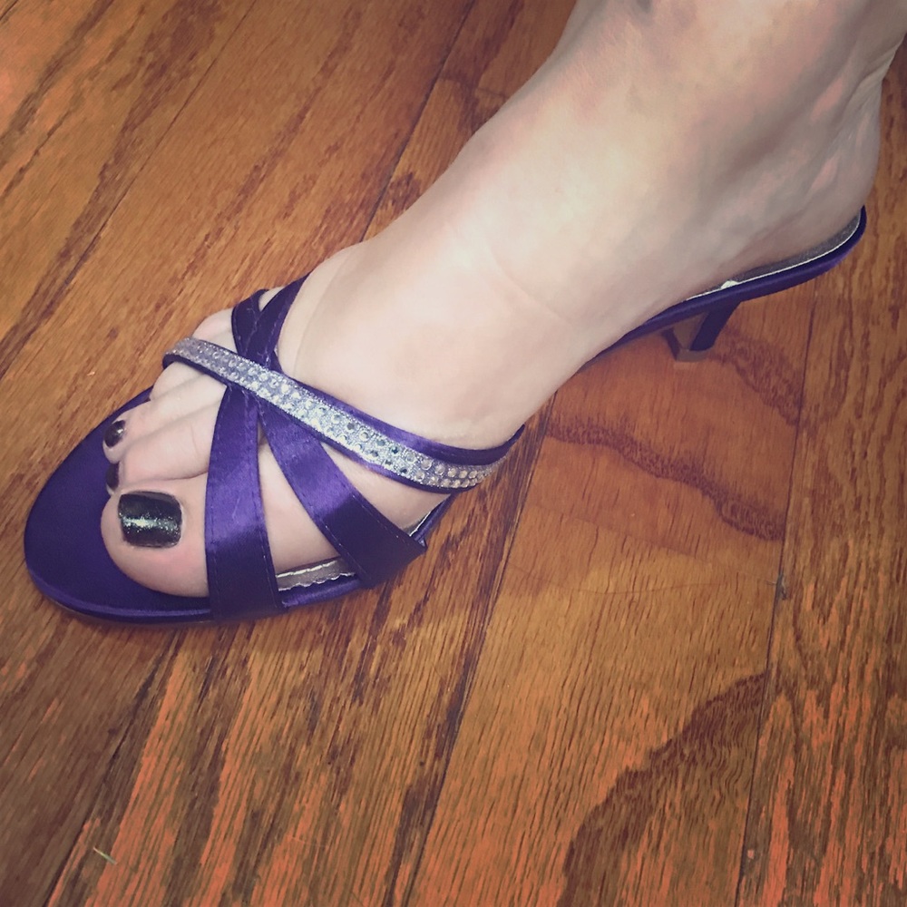 David's Bridal shorty heels