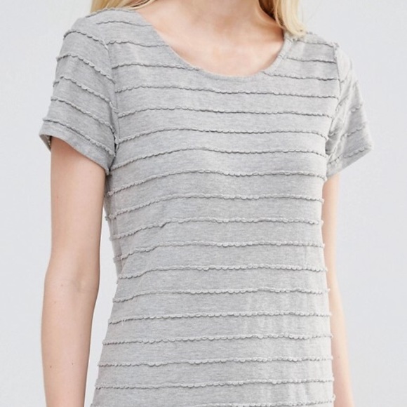 Women's ASOS Vila Textures Stripe Shift Dress - Picture 4 of 4