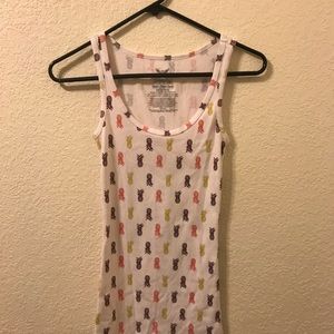 Pineapple racer back tank top! Never worn!!