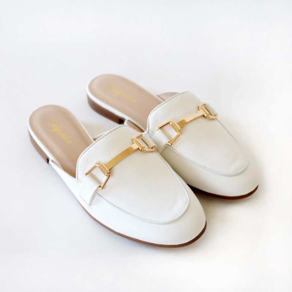 garson-white loafer mule - Picture 2 of 6