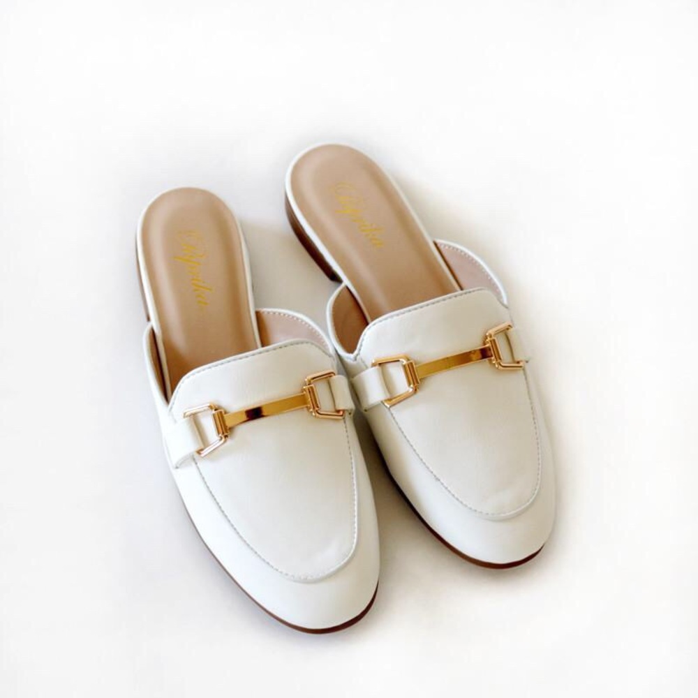 garson-white loafer mule - Picture 4 of 6