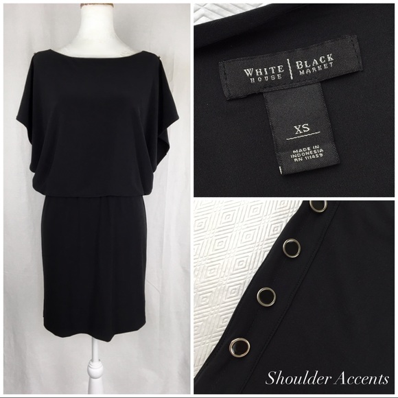 White House Black Market Dresses & Skirts - White House Black Market Black Dolman Sleeve Dress