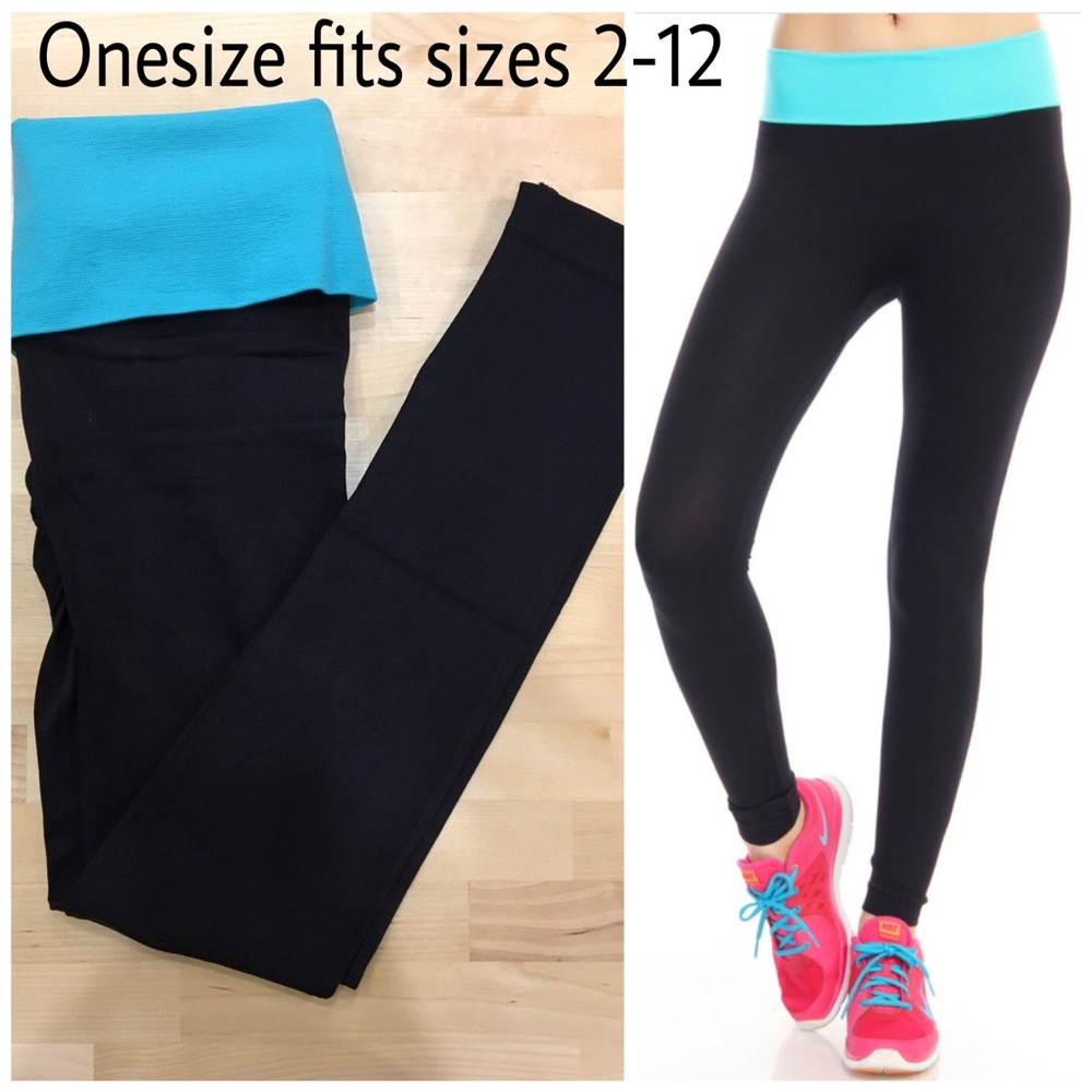 🆕 Fold over yoga activewear leggings