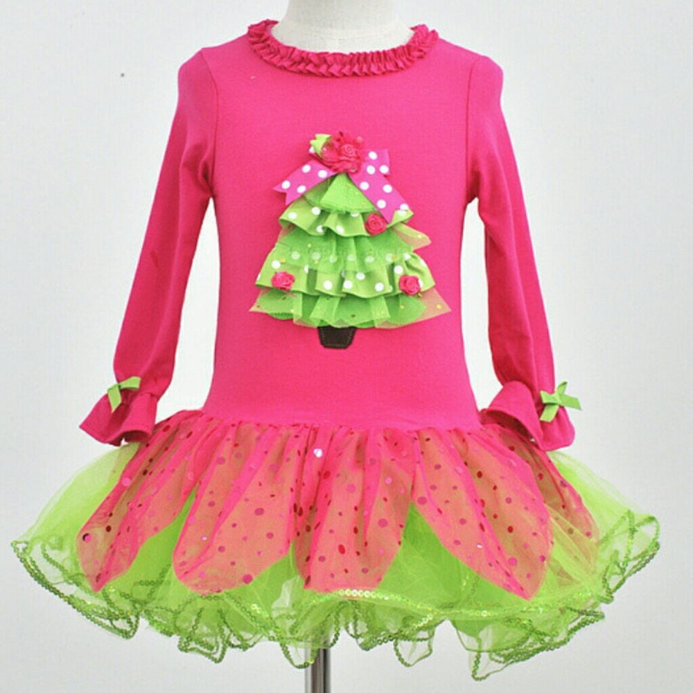 Pretty Boutique Christmas outfit tree dress new
