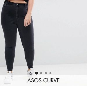 High waisted black jeans