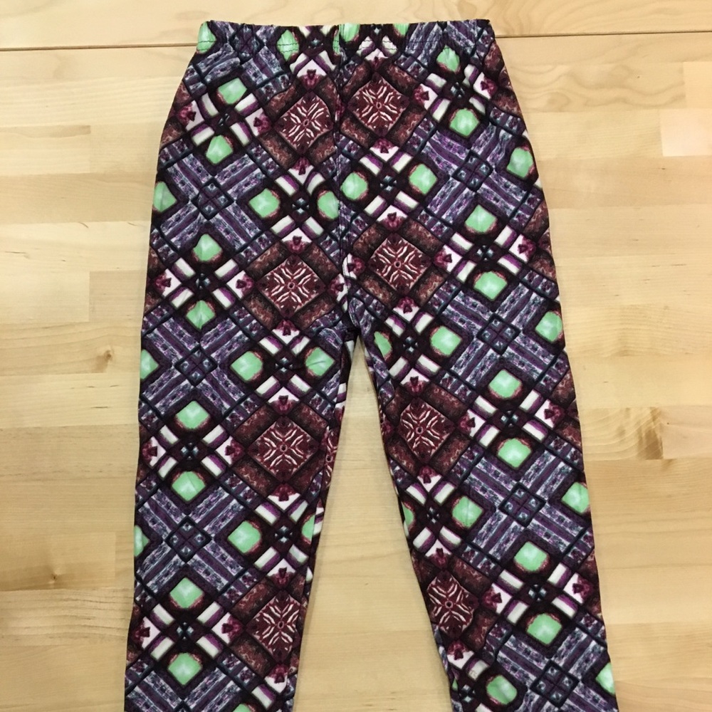 🆕KIDS mint and purple leggings