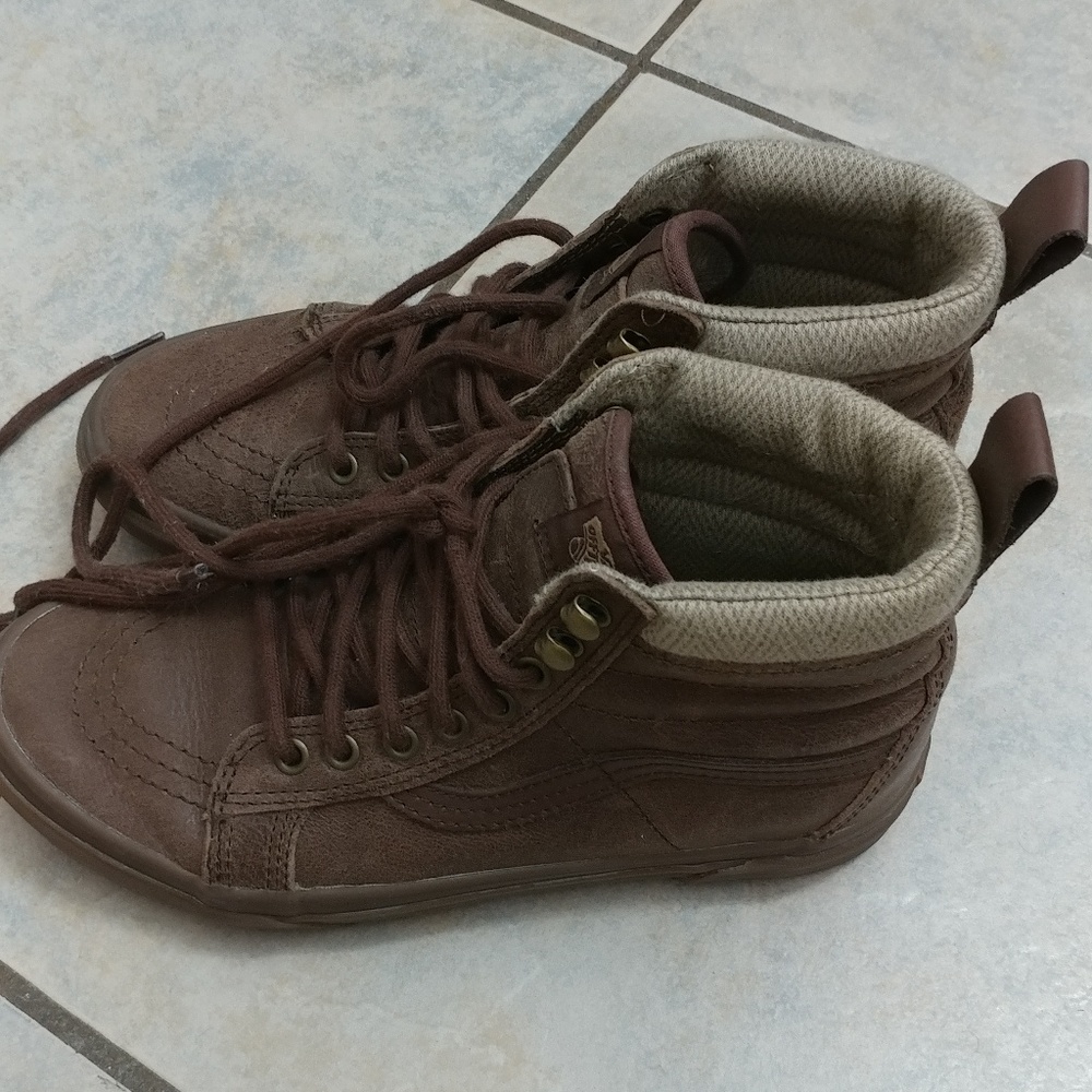Vans sk8 hi MTE brown leather