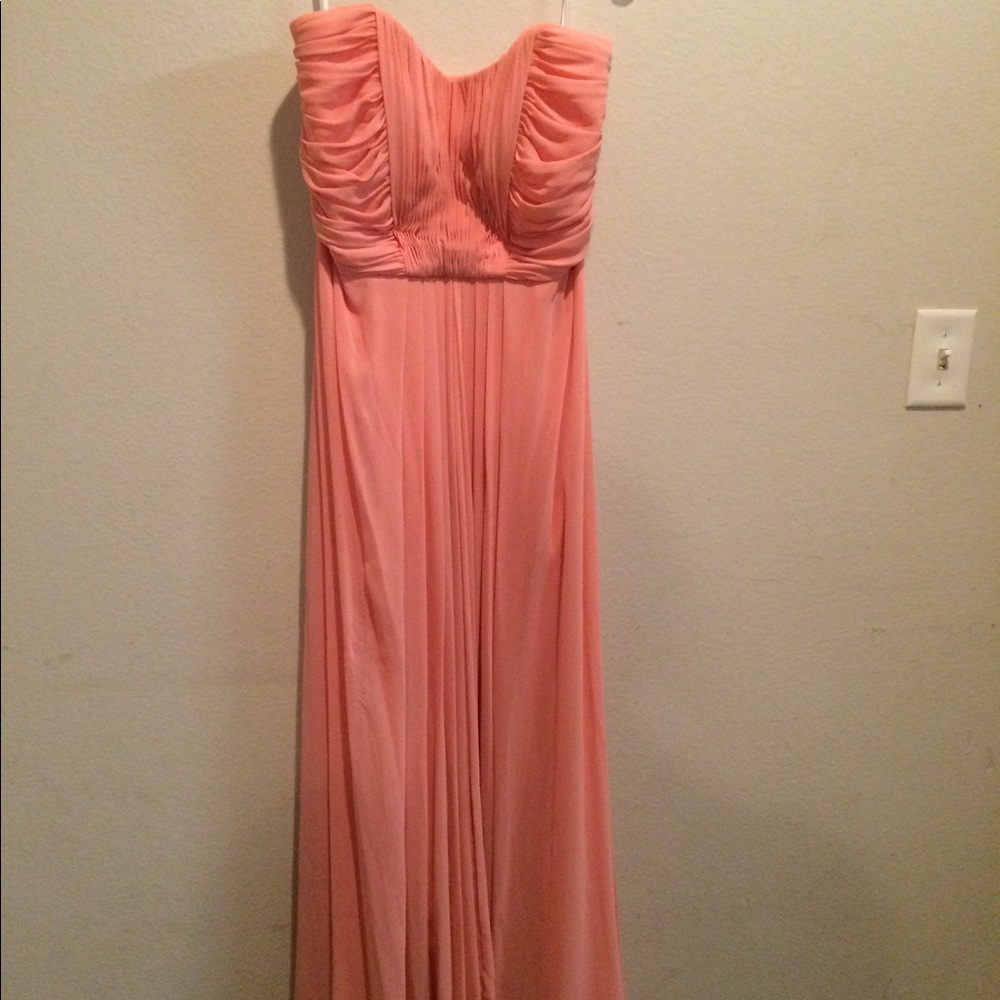 WTOO by Watters & Watters - Coral Strapless Dress