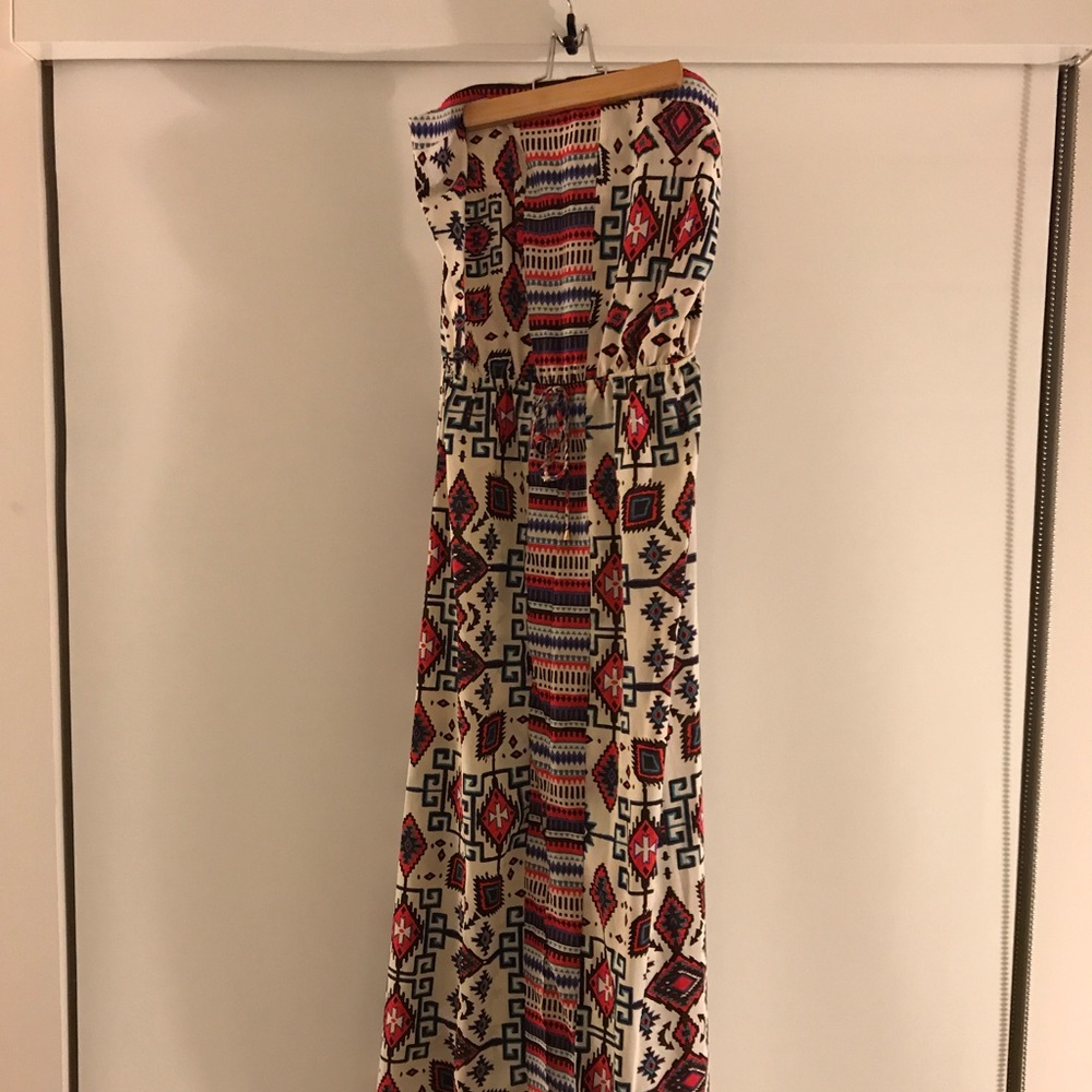 Strapless Summer Maxi Dress