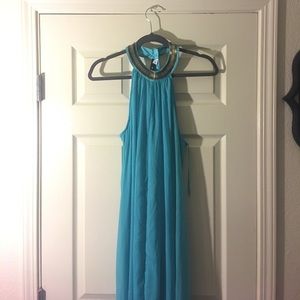 Turquoise long dress