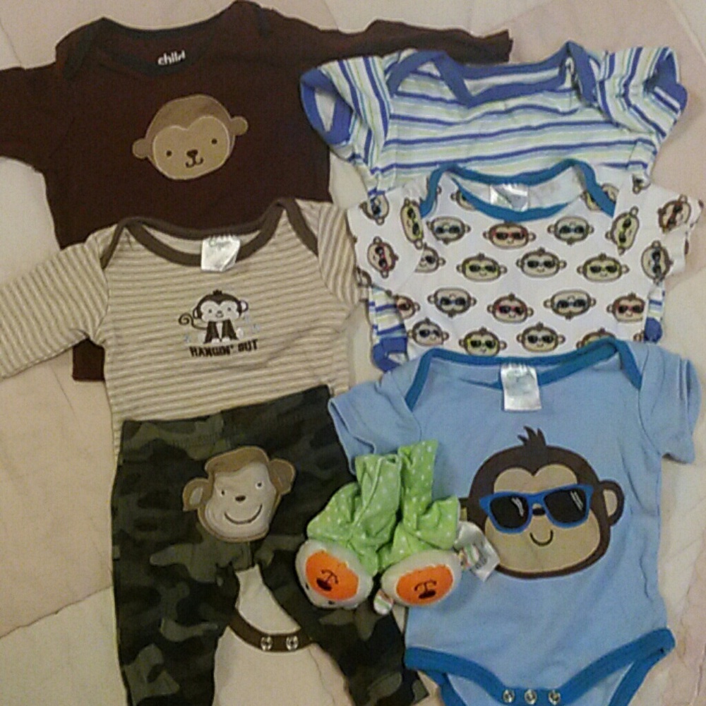 🐒0-3Months Monkey baby Set! NEW!!!👶