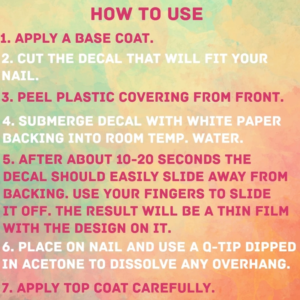 BUNDLE FOR $2โจ๐
Nail Decals - Picture 2 of 2