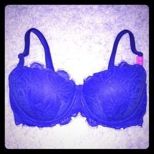 Victoria's Secret PINK Blue Push-up bra NEW 36D Victoria's Secret PINK Blue Push-up bra NEW 36D