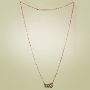 Sterling Silver Eternity Pendant Chain Necklace Sterling Silver Eternity Pendant Chain Necklace