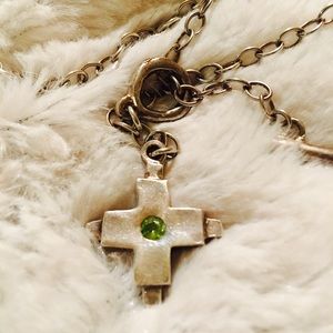 Handmade sterling silver cross pendant necklace Handmade sterling silver cross pendant necklace